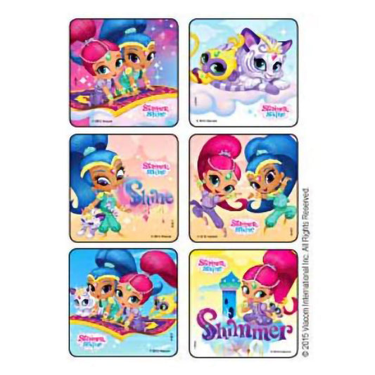 Kids Love Stickers® 75 per Pack Shimmer Shine Sticker 2-1/2 Inch