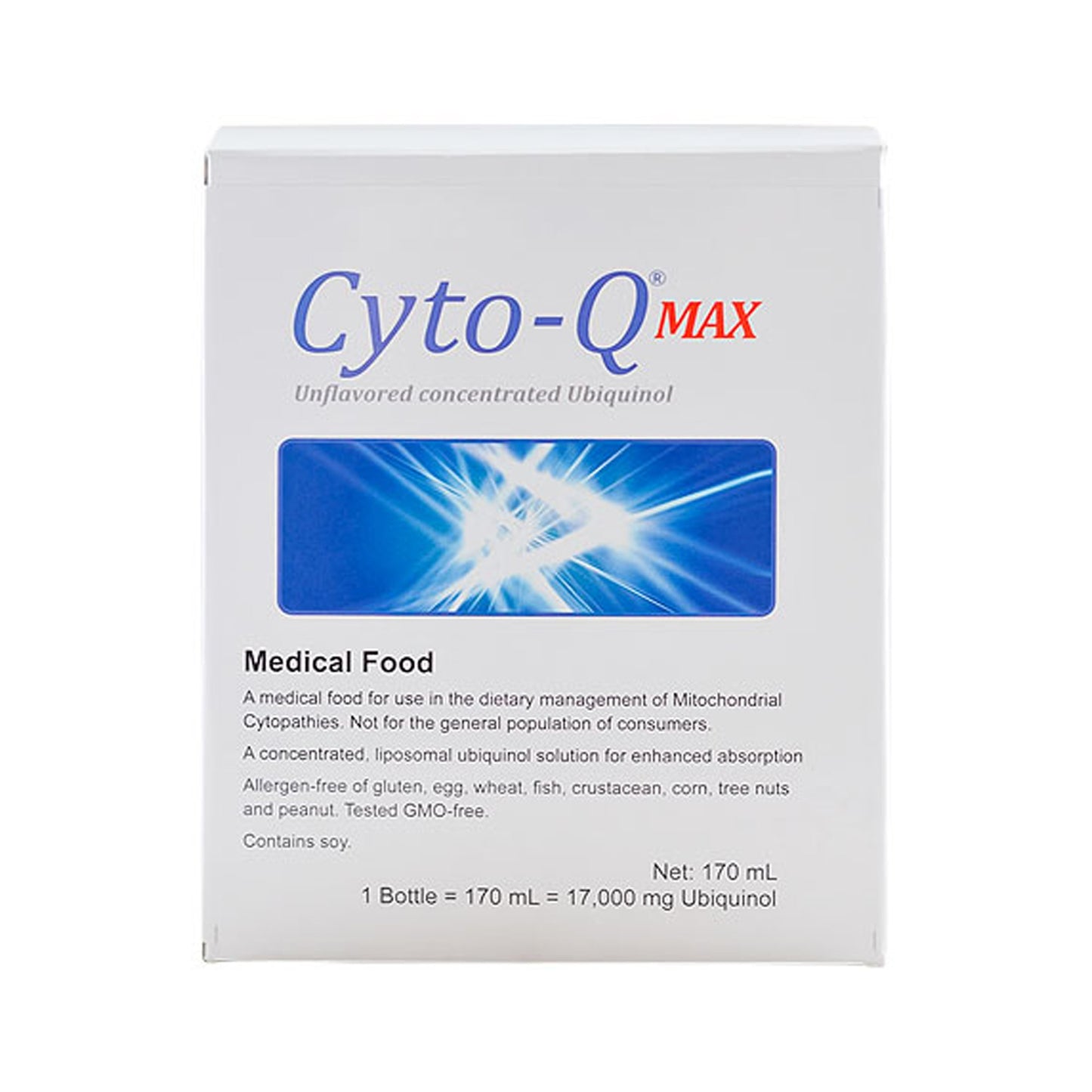 Oral Supplement Cyto-Q® MAX Unflavored Liquid 170 mL Bottle