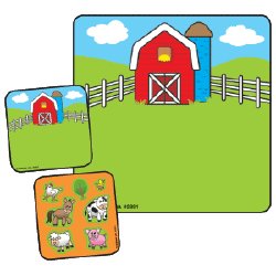 Make-A-Sticker™ 90 per Unit Barnyard Make - A - Sticker , Assorted Sticker 2-1/2 Inch