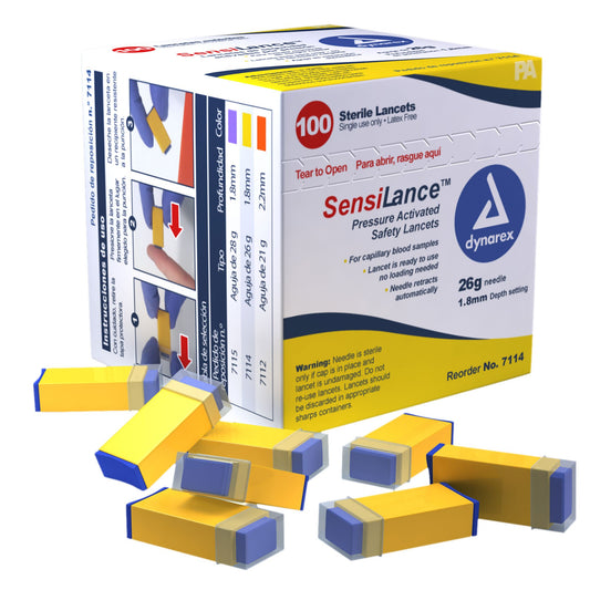 Safety Lancet SensiLance™ 26 Gauge Retractable Pressure Activated Finger
