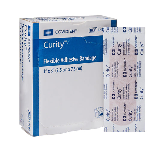 Adhesive Strip Curity™ Fabric Tan 1 X 3 Inch Sterile