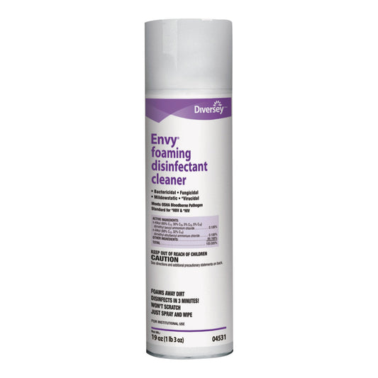 Surface Disinfectant Cleaner Diversey™ Envy® Aerosol Spray Foaming 19 oz. Can Lavender Scent NonSterile