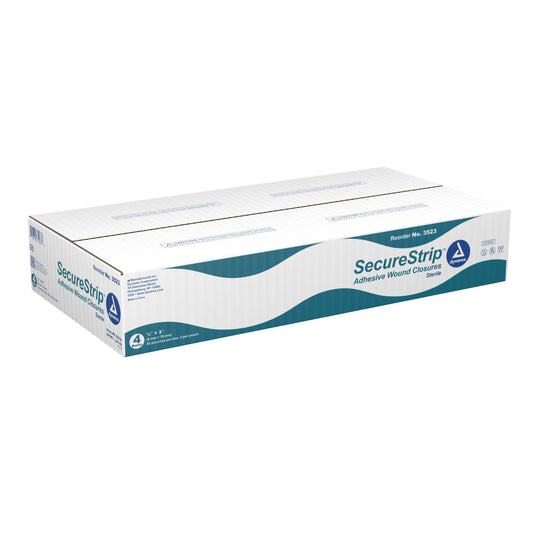 Skin Closure Strip Secure Strip™ 1/4 X 3 Inch Nonwoven Material Flexible Strip White