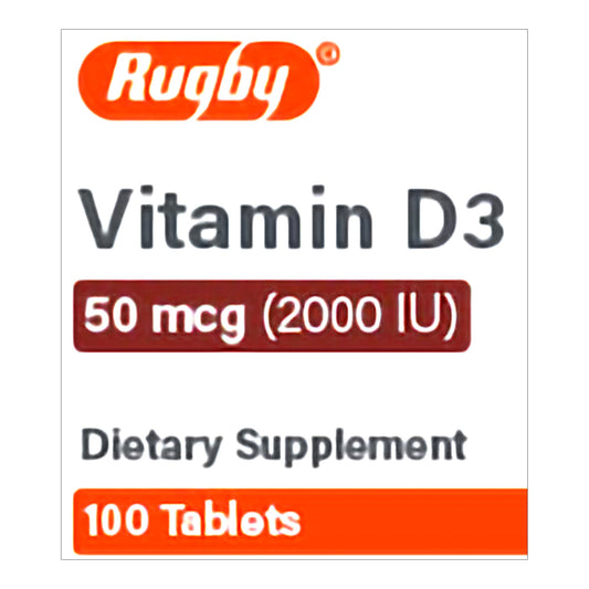Vitamin Supplement Vitamin D3 50 mcg Strength Tablet 100 per Bottle