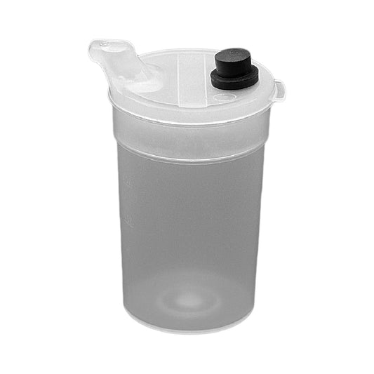 Feeding Cup Flo-Trol™ 4 to 8 oz. Clear Plastic Reusable