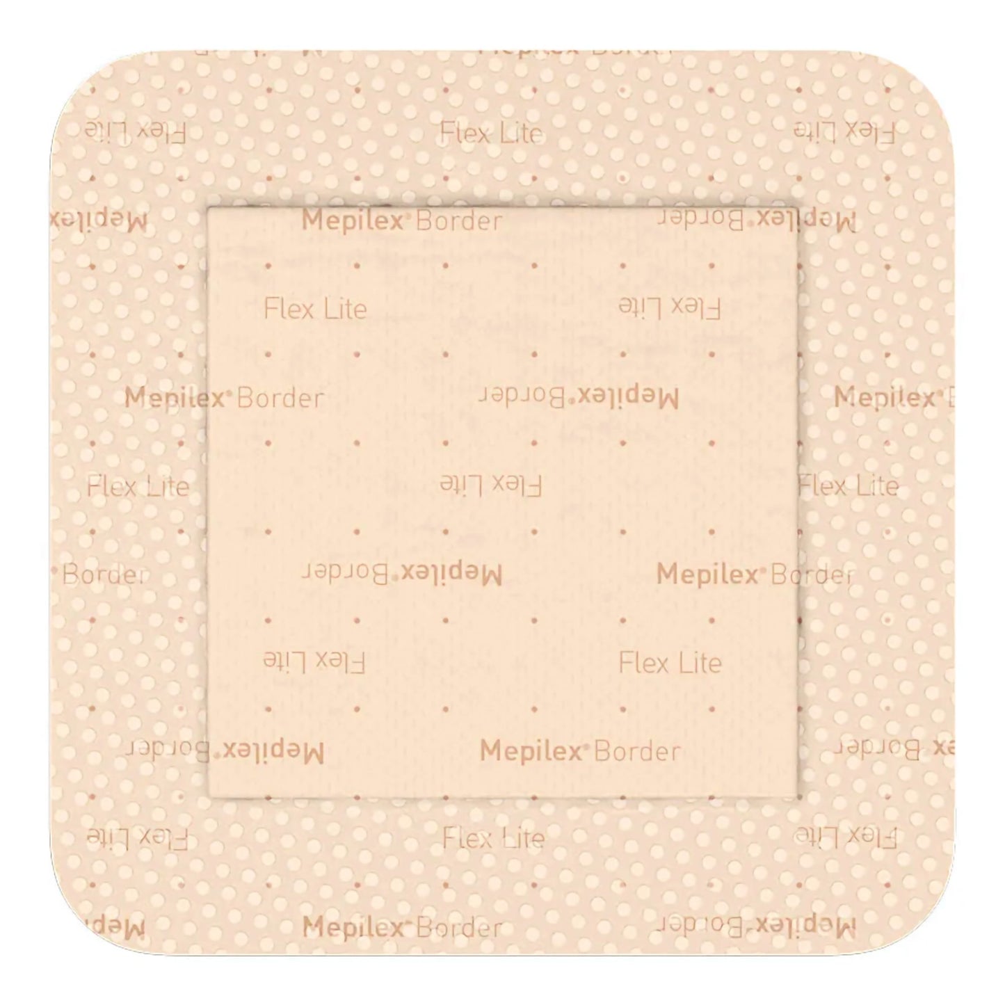 Thin Foam Dressing Mepilex® Border Flex Lite 3 X 3 Inch With Border Film Backing Silicone Adhesive Square Sterile