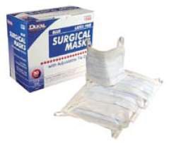 Surgical Mask Dukal® ASTM Level 1 Earloops One Size Fits Most