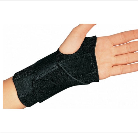 Wrist Brace ProCare® Universal Wrist-O-Prene™ Neoprene Left Hand Black One Size Fits Most