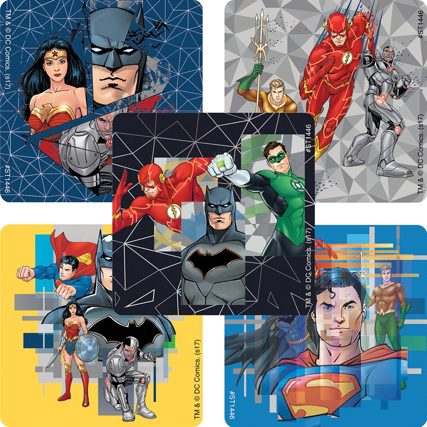 SmileMakers® 100 per Roll Justice League Sticker 2-1/2 Inch