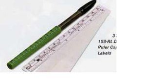 Skin Marker with Ruler and Labels Devon™ Gentian Violet / Gentian Violet Ink Sterile Full Size Dual Tip, Regular / Fine
