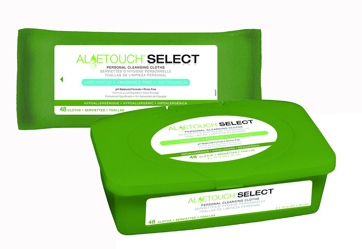 Personal Cleansing Wipe Aloetouch® Select Soft Pack Scented 24 Count