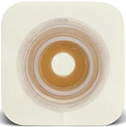 Ostomy Barrier SUR-FIT Natura® Trim to Fit Stomahesive® Adhesive 57 mm Flange Acrylic Collar 33 to 45 mm Opening