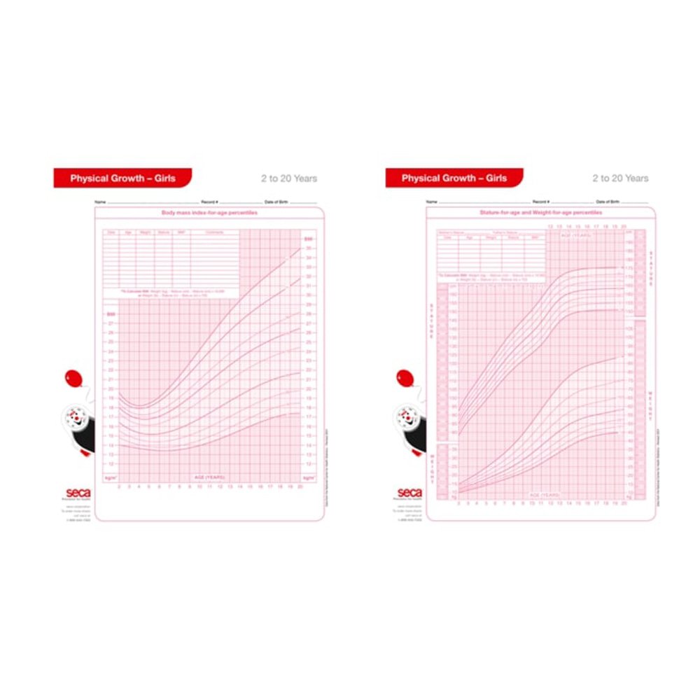 Growth Charts Girls 2-20 Years seca® 406G Girls 2 - 20 Years