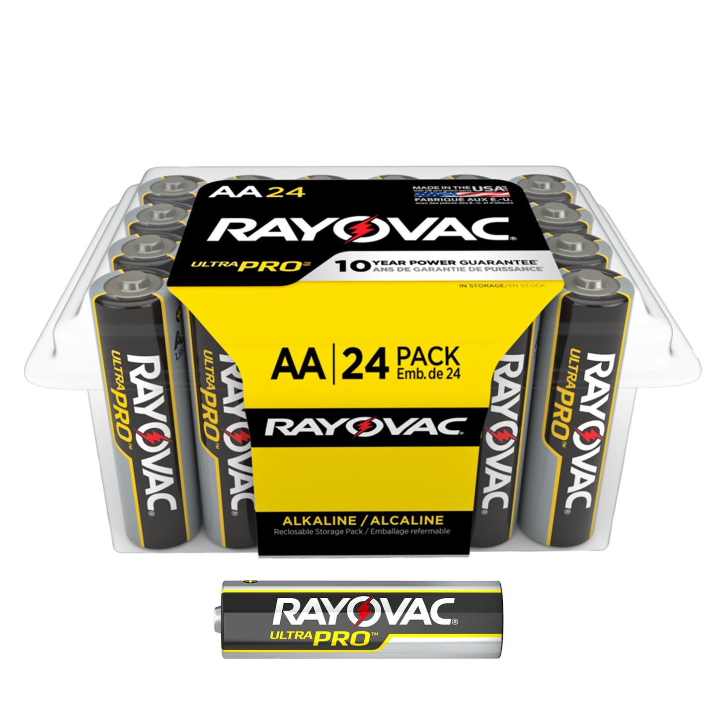 Alkaline Battery Rayovac® Ultra Pro™ AA Cell 1.5V Disposable 24 Pack