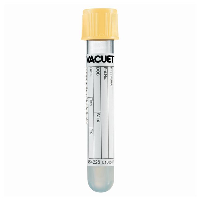 VACUETTE® Z Serum Sep Clot Activator Venous Blood Collection Tube Clot Activator / Separator Gel Additive 3.5 mL Pull Cap Polyethylene Terephthalate (PET) Tube