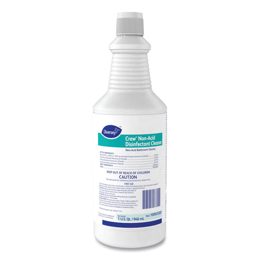 Surface Disinfectant Cleaner Diversey™ Crew® Nonacidic Manual Squeeze Liquid 32 oz. Bottle Fresh Scent NonSterile