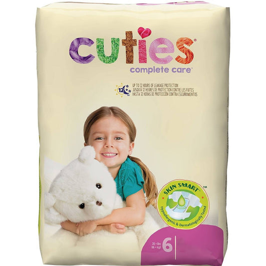 Unisex Baby Diaper Cuties® Complete Care Size 6 Disposable Heavy Absorbency