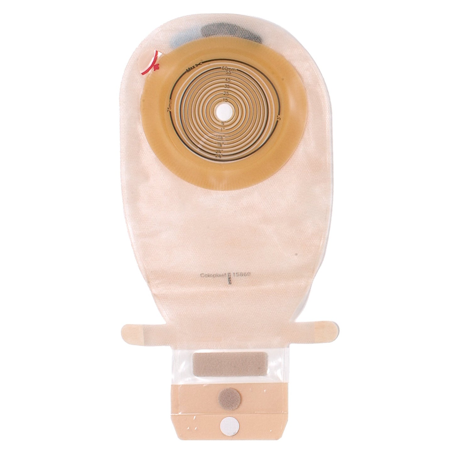 Colostomy Pouch Assura® Original One-Piece System 11-1/2nch Length Trim To Fit 3/8 to 3 Inch Stoma Drainable