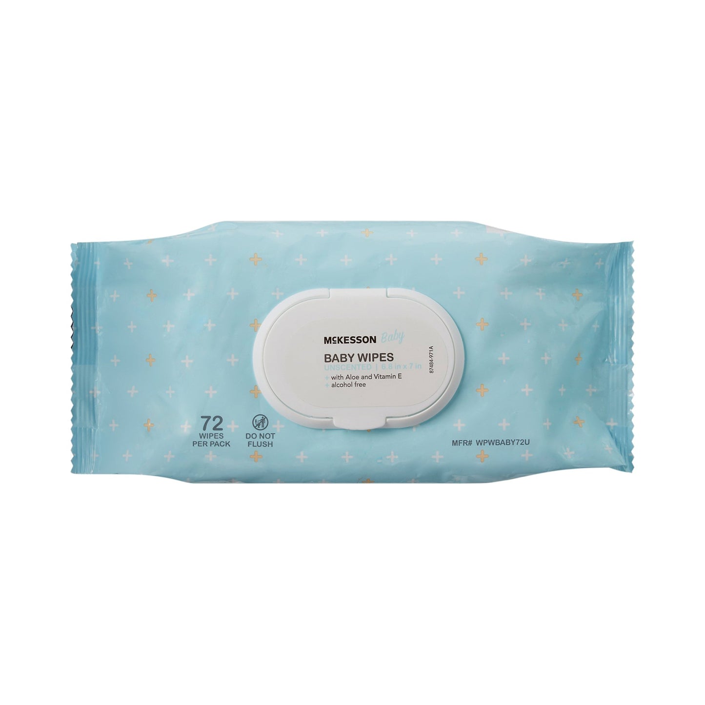 Baby Wipe McKesson Soft Pack Unscented 72 Count