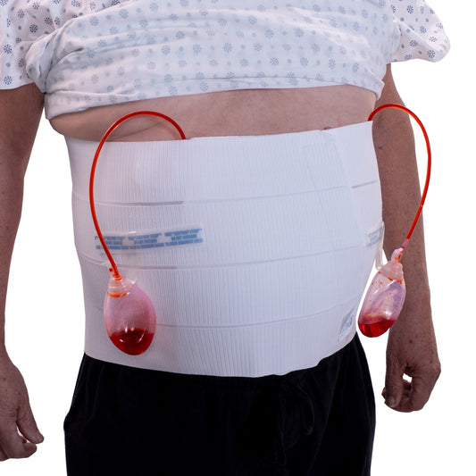 Abdominal Binder Dale® Large Hook and Loop Closure 46 to 62 Inch Waist Circumference 12 Inch Height Adult