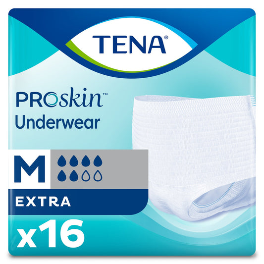 Unisex Adult Absorbent Underwear TENA® ProSkin™ Extra Pull On with Tear Away Seams Medium Disposable Moderate Absorbency