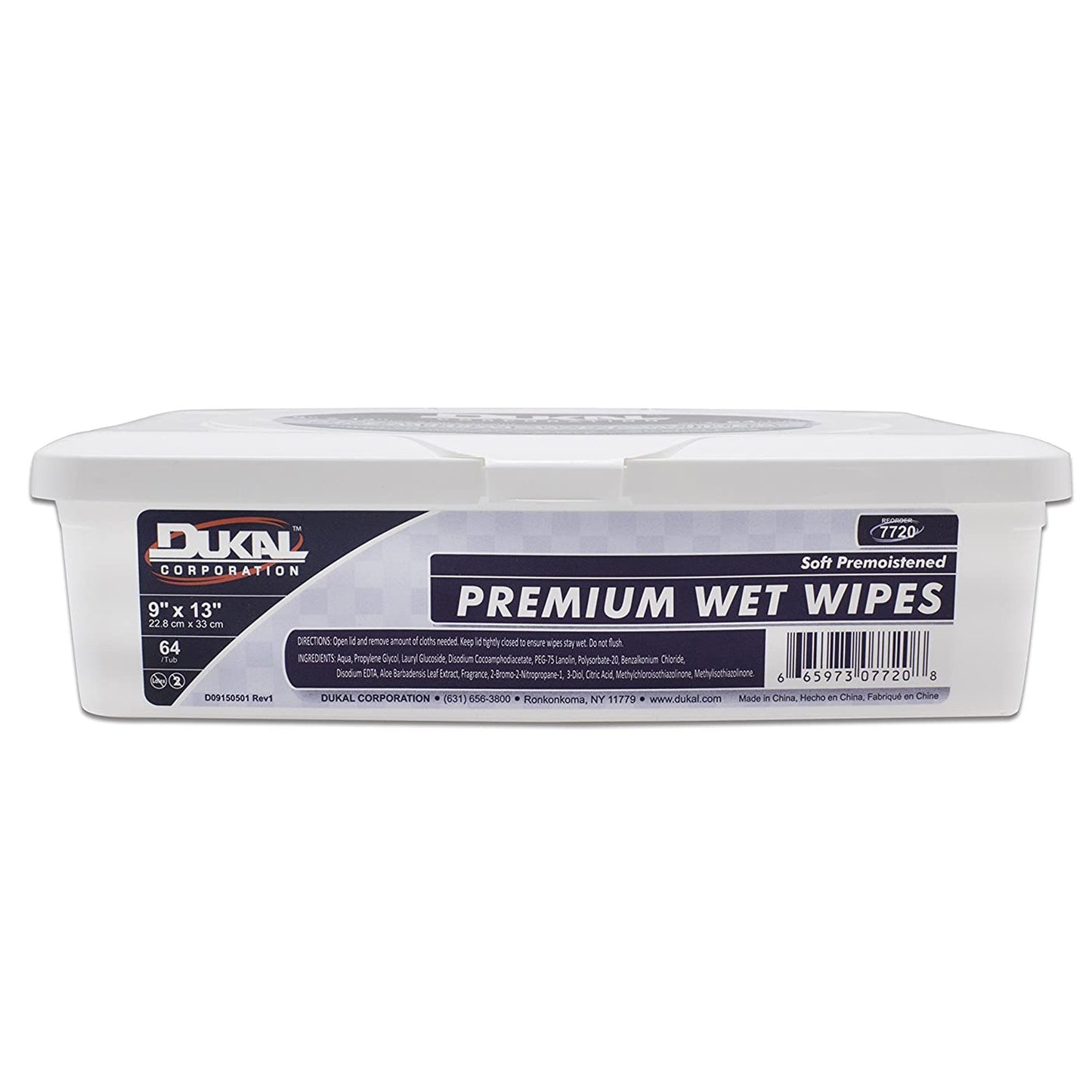 Personal Cleansing Wipe Dukal™ Premium Tub Scented 64 Count