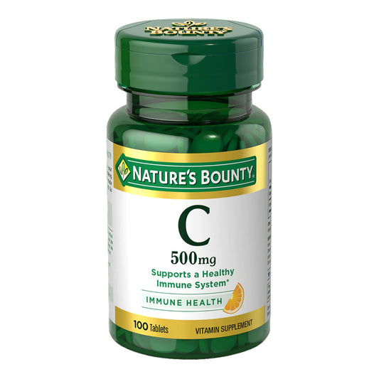 Vitamin C Supplement Nature's Bounty® 500 mg Strength Tablet 100 per Bottle