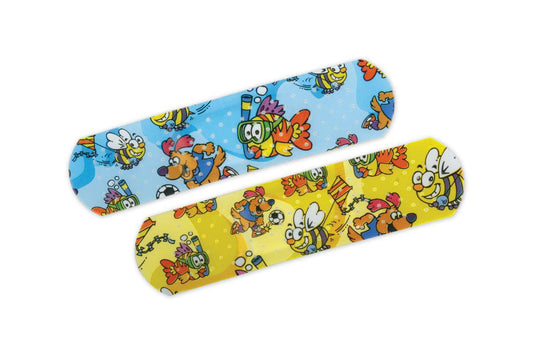 Adhesive Strip Curad® Plastic Kid Design (Medtoons) 3/4 X 3 Inch Sterile