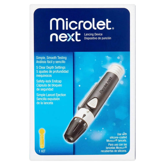 Lancing Device Microlet® Push Button Activation Finger