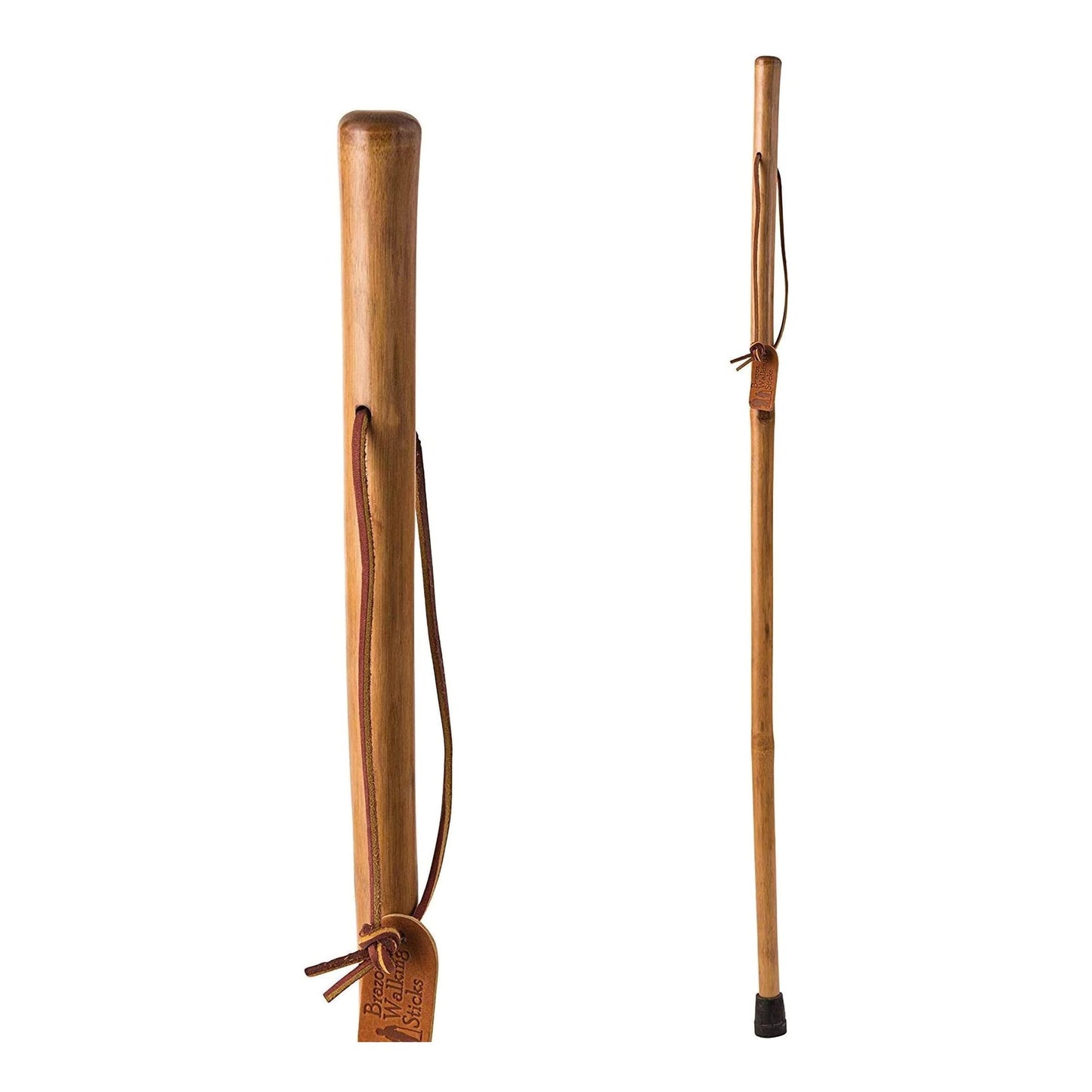 Walking Stick Brazos™ Free Form Wood 55 Inch Height Red Bamboo