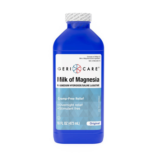 Laxative Geri-Care® Original Flavor Oral Suspension 16 oz. 400 mg / 5 mL Strength Magnesium Hydroxide
