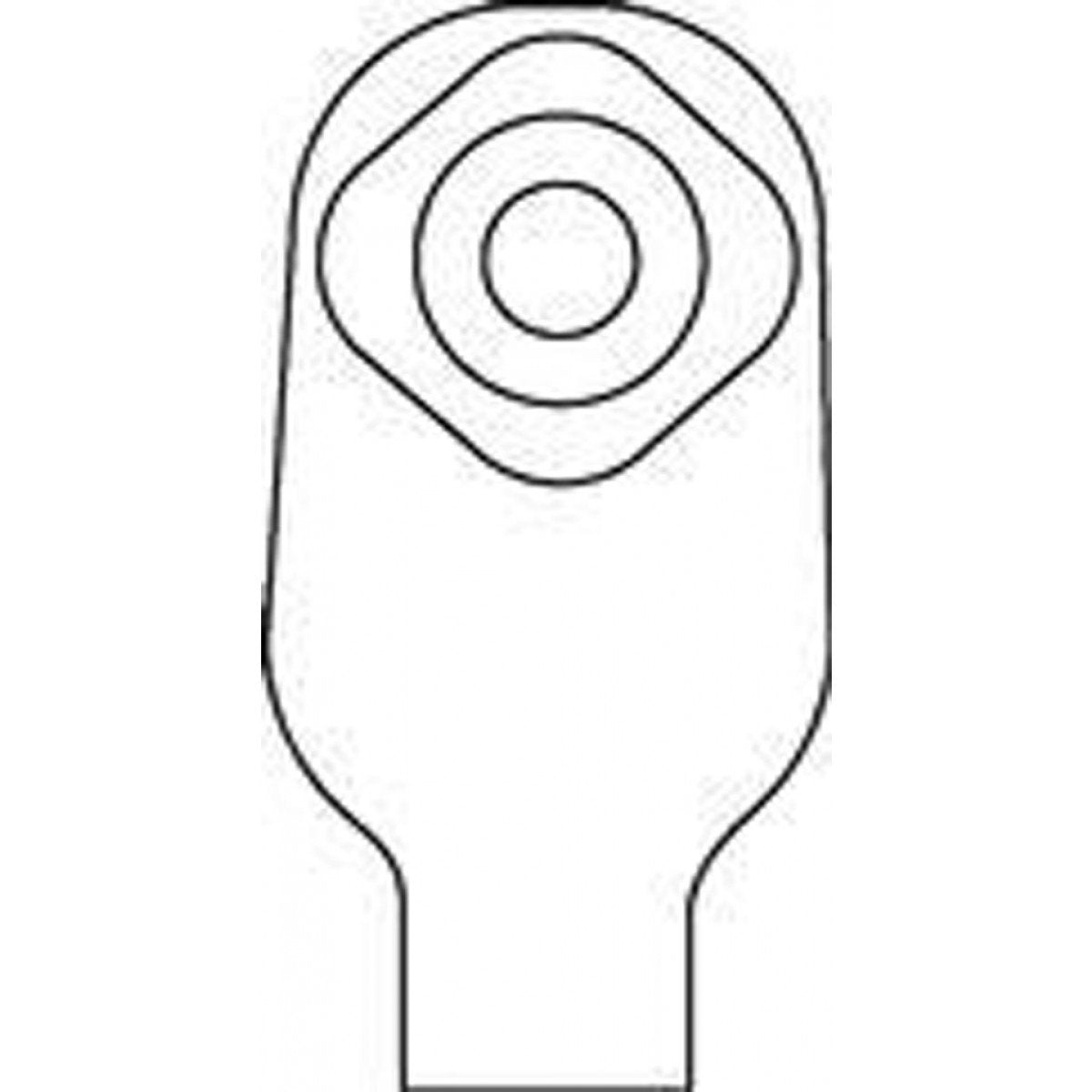 Ostomy Pouch ActiveLife® One-Piece System 10 Inch Length Flat, Pre-Cut 38 mm Stoma Drainable