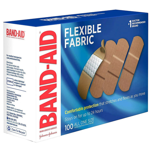 Adhesive Strip Band-Aid® Fabric Tan 1 X 3 Inch Sterile