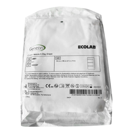 C-Arm / Mobile X-Ray Drape Image Intensifier Cover 41 X 74 Inch For C-Arm Imaging Equipment