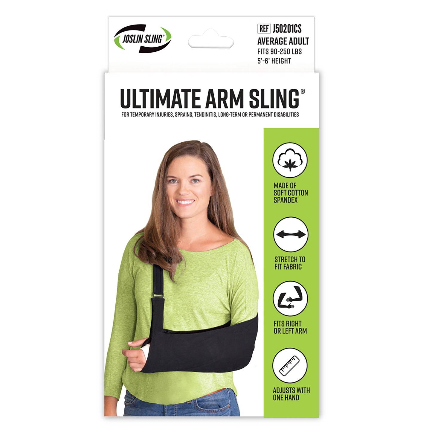 Arm Sling Ultimate Arm Sling® D-Ring / Hook and Loop Strap Closure One Size Fits Most