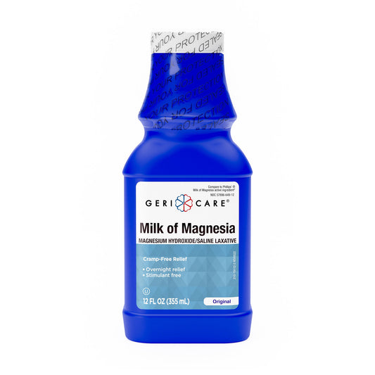 Laxative Geri-Care® Original Flavor Liquid 12 oz. 1200 mg Strength Magnesium Hydroxide