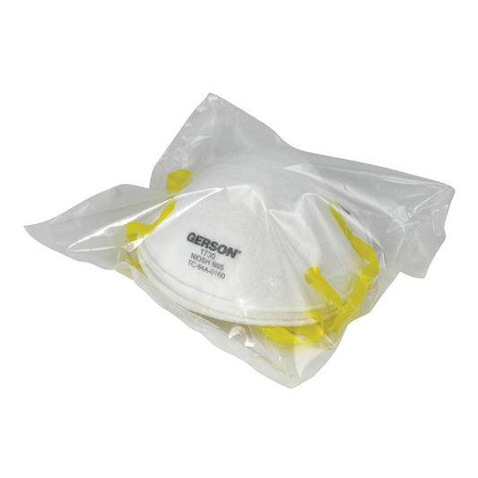 Particulate Respirator / Surgical Mask Gerson® Medical N95 Not Rated Elastic Strap One Size Fits Most