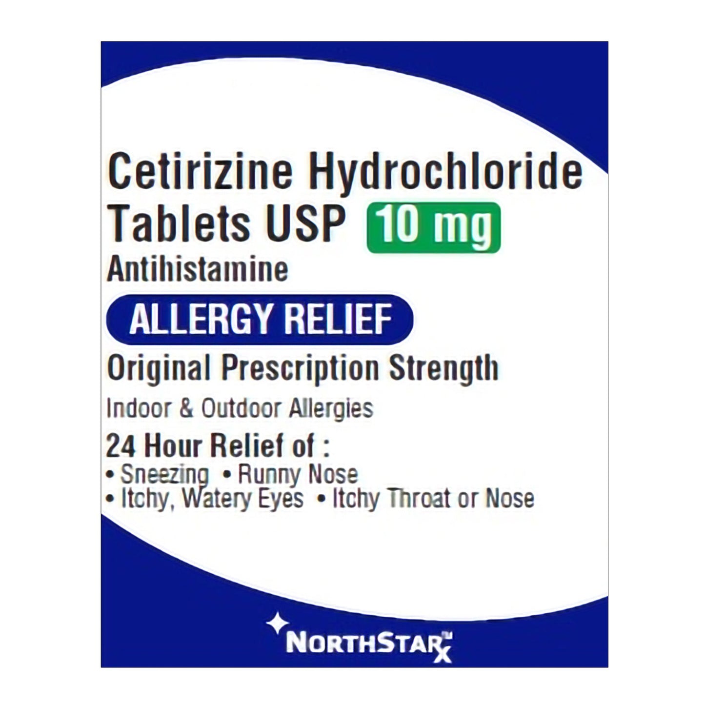Cetirizine HCl 10 mg Tablet 30 Tablets