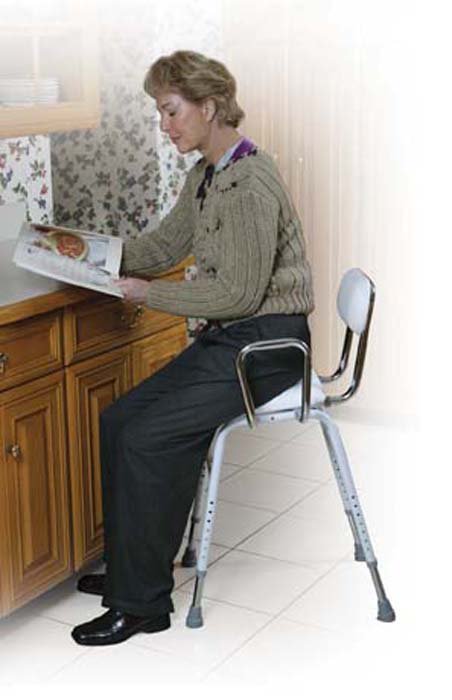 All Purpose Stool Backrest White
