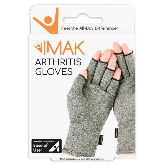 Arthritis Glove IMAK® Compression Open Finger X-Small Over-the-Wrist Length Hand Specific Pair