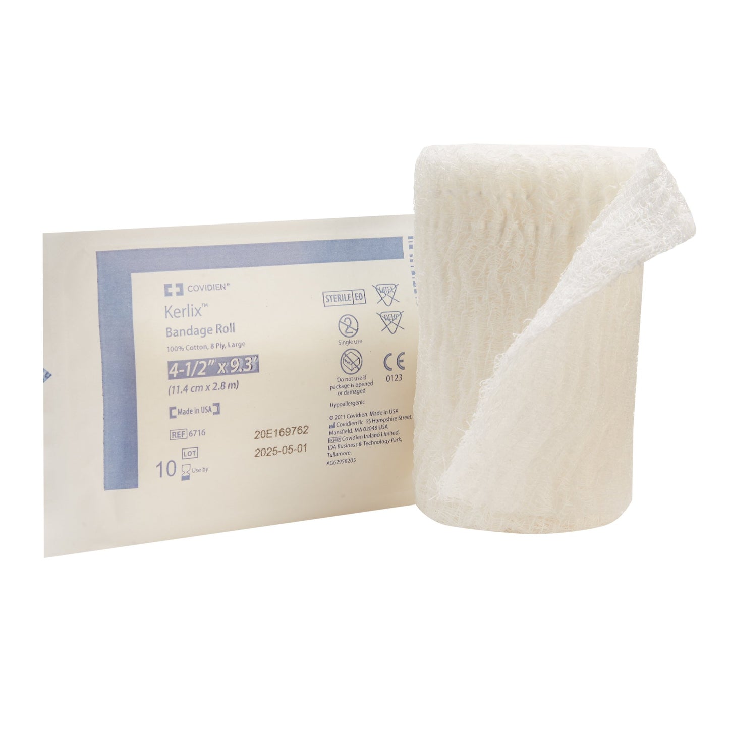 Fluff Bandage Roll Kerlix™ 4-1/2 Inch X 3-1/10 Yard 8-Ply Sterile 1 per Pouch