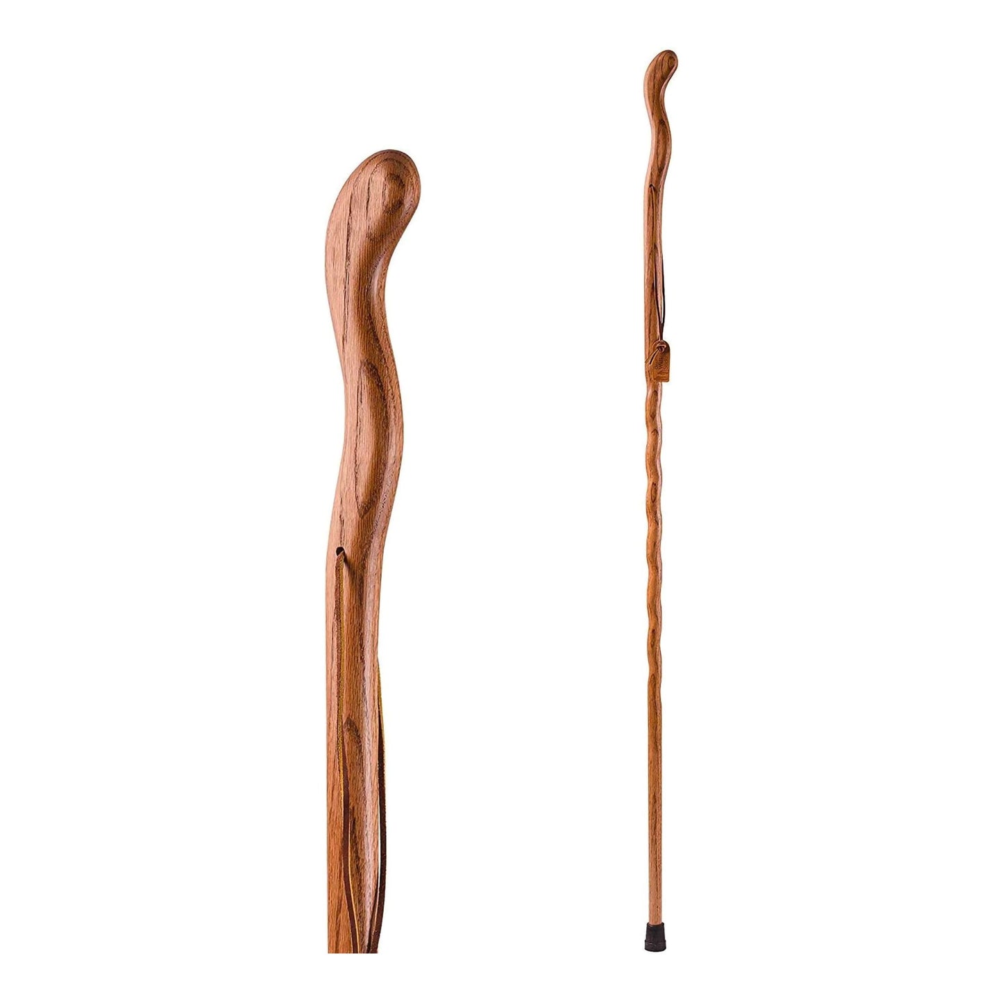Walking Stick Brazos™ Twisted Fitness Walker Wood 55 Inch Height Tan