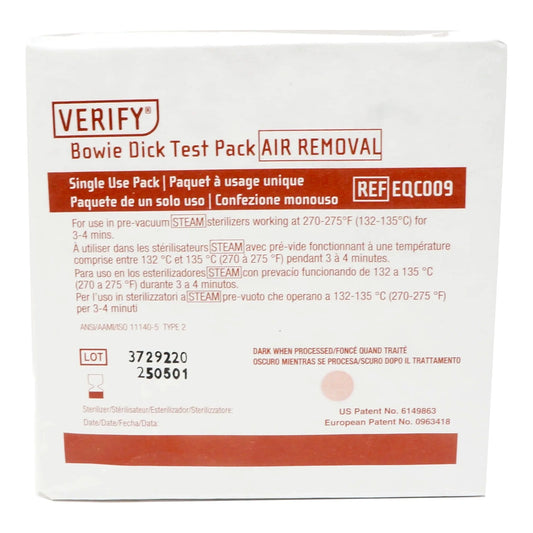 Verify® Sterilization Bowie-Dick Test Pack Steam