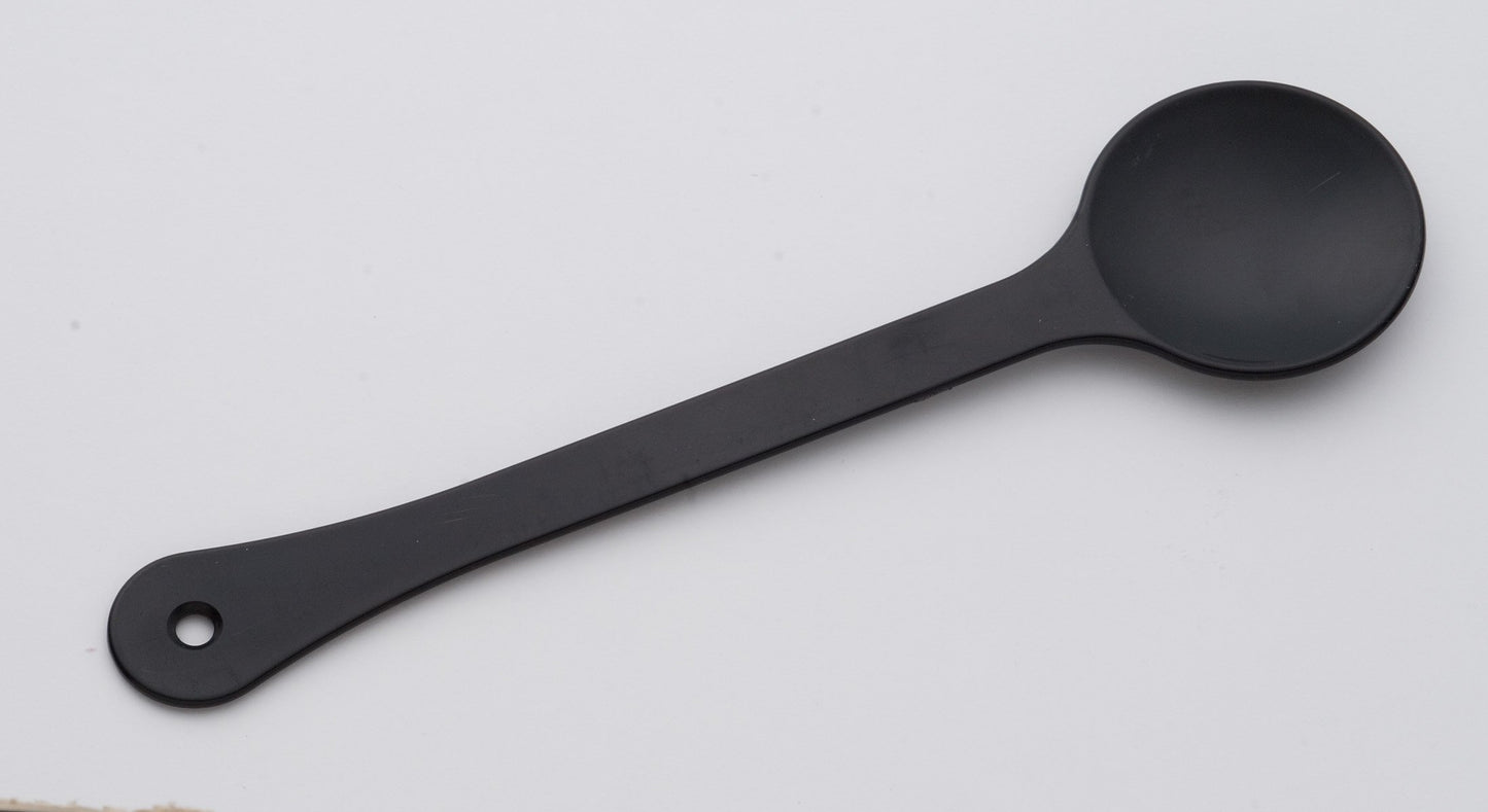 Eye Occluder 9-3/4 Inch Long Handle Style Cupped Black Plastic
