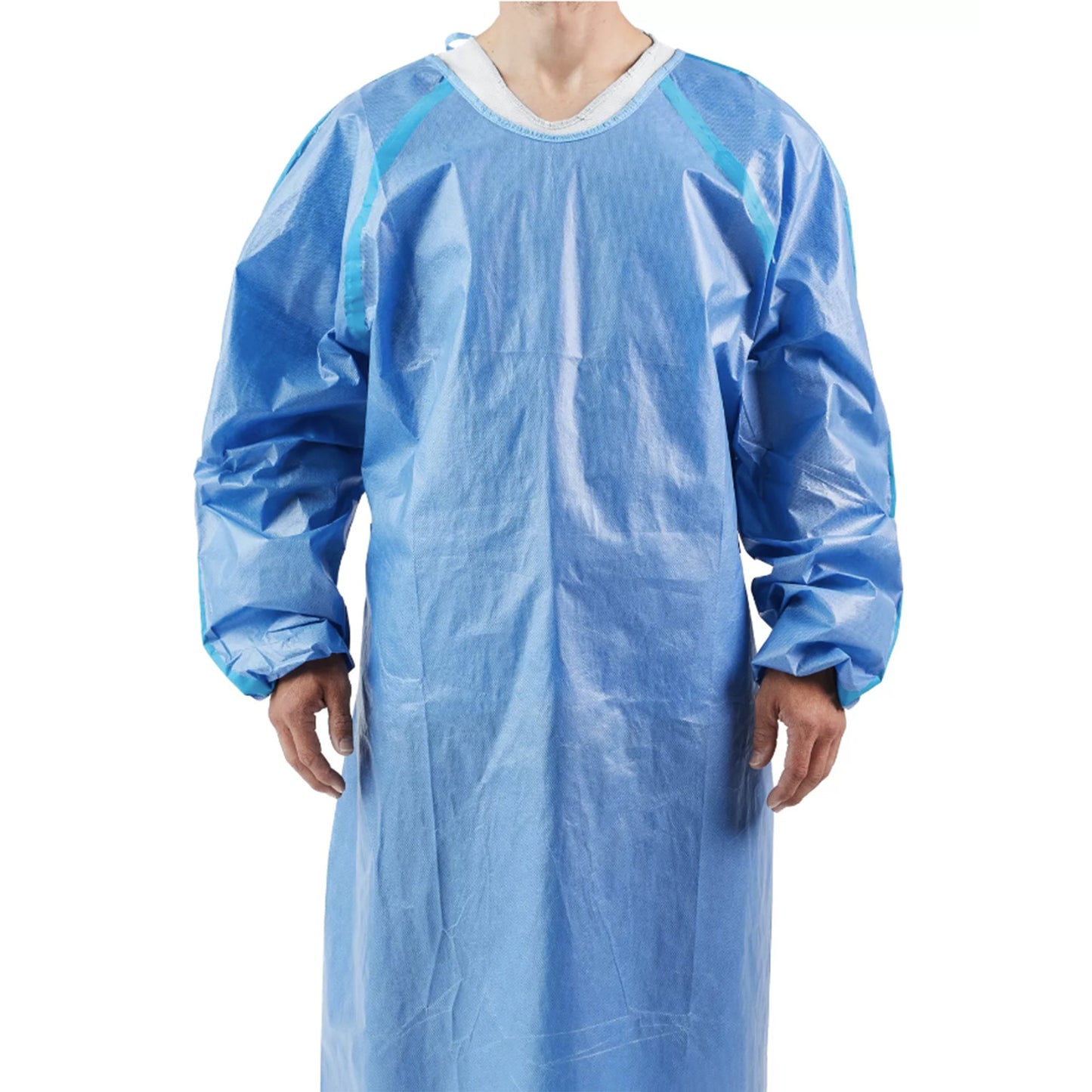 Chemotherapy Procedure Gown Cardinal Health™ One Size Fits Most Blue NonSterile AAMI Level 4 Disposable
