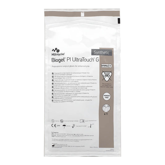 Surgical Glove Biogel® PI UltraTouch™ G Size 8 Sterile Polyisoprene Standard Cuff Length Micro-Textured Straw Chemo Tested