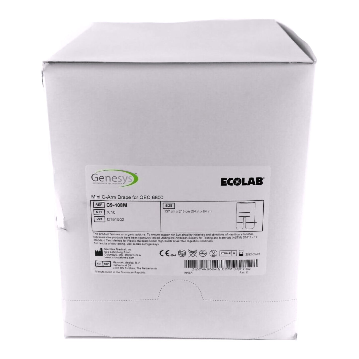 C-Arm Drape OEC 6800 54 X 84 Inch For Mini C-Arm OEC 6800