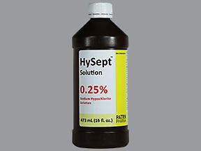 Antiseptic Sodium Hypochlorite HySept™ Topical Liquid 473 mL Bottle