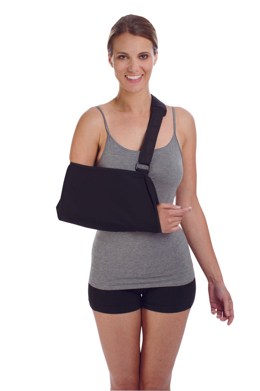 Arm Sling with Shoulder Pad Procare® Deluxe D-Ring / Hook and Loop Strap Closure X-Large