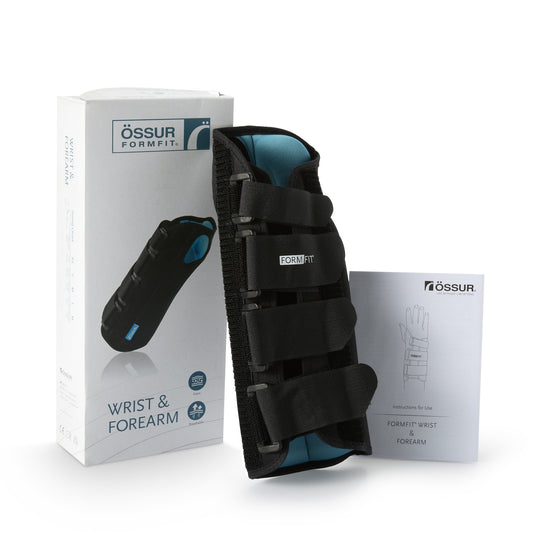 Wrist / Forearm Brace Ossur® Formfit® Aluminum / Cotton / Polyester Right Hand Black Medium